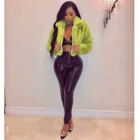 Women Jacket Coat Autumn And Winter Women Clothing Loose Faux Fur Fleece Jacket Lady Fluff Coat