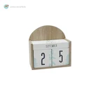 Wooden Calendar Wood Calendar Wooden Desktop Calendar Desktop Block Decoration Small Calendar