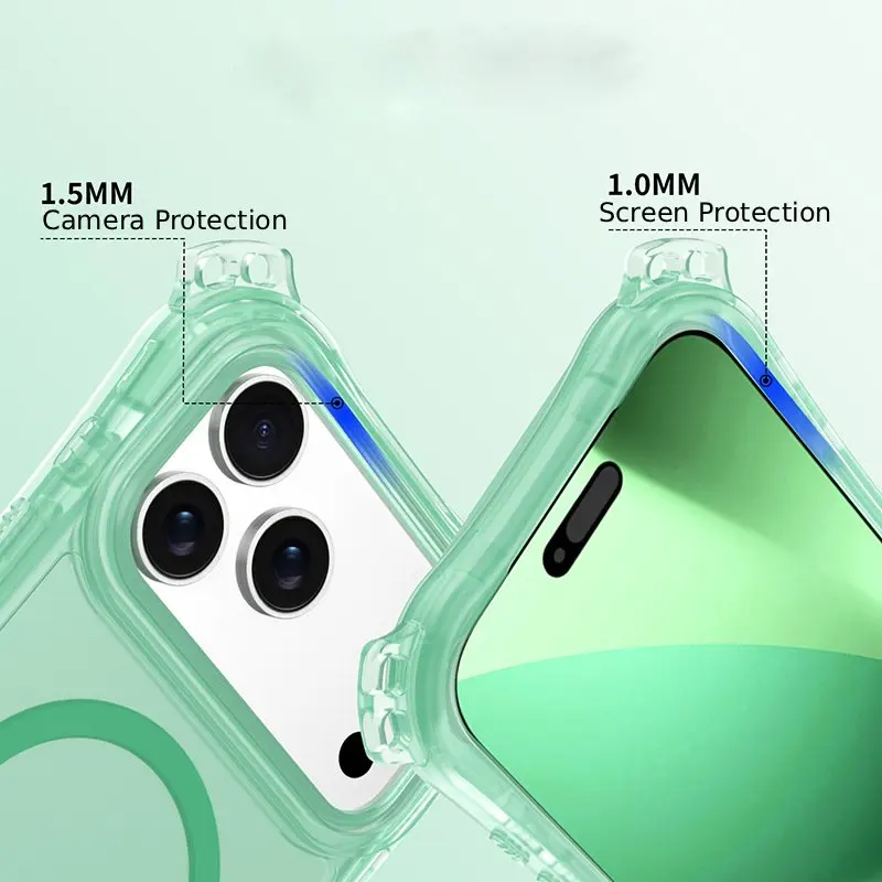 product silicone shockproof magnetic eco friendly multi color phone case for iphone 17 pro max laudtec-4