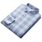 Blue Shirt Shirts Blue Plaid Shirt Casual Oversized Men's Shirt Long Sleeve Plus Size Men's Shirts