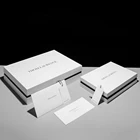 Box With Lid Custom Luxury High Quality Greyboard Packaging White Removable Lid Rigid Gift Boxes With Neck