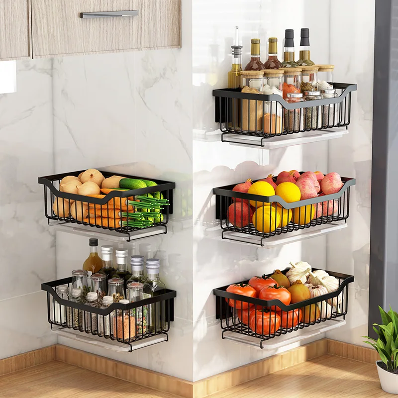 Steel Adjustable Multifunctional Kitchen Shelf Dish Organizer Storage Rack