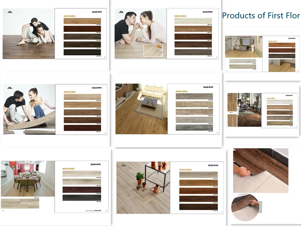 Vinyl Flooring Tiles Planks New Style PVC Plastic UV Coating Graphic Design Indoor Modern / Traditional  KDM-901 PVC Flooring