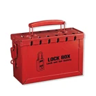 Industrial Lock 12 Padlocks Portable Metal Group Industrial Safety Lockout Boxe With Keyhole Slot