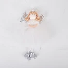 Wings Dolls For Decoration New Year Tree Pendant Desk Angel Decor Xmas Wings Girls Christmas Doll Decorations For Home