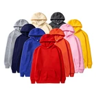 Custom High Quality Wholesale Custom Thick Heavyweight Cotton Sweatshirts Blank Plain Hoodie Men