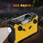 Radio Portable Mini Emergency Crank Radio 2500mAh For Solar Hand Crank Portable AM/FM/NOAA Weather Radio