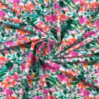 Factory Supply Digital Printing Polyamide 4 Way Stretch Customized Knitted Printed Fabrics With Floral Tropical Designs