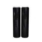 Black Film Wrap Elongation 300%-550% Black Stretch Film Black Packing Film Color Wrap Roll For Hand Use