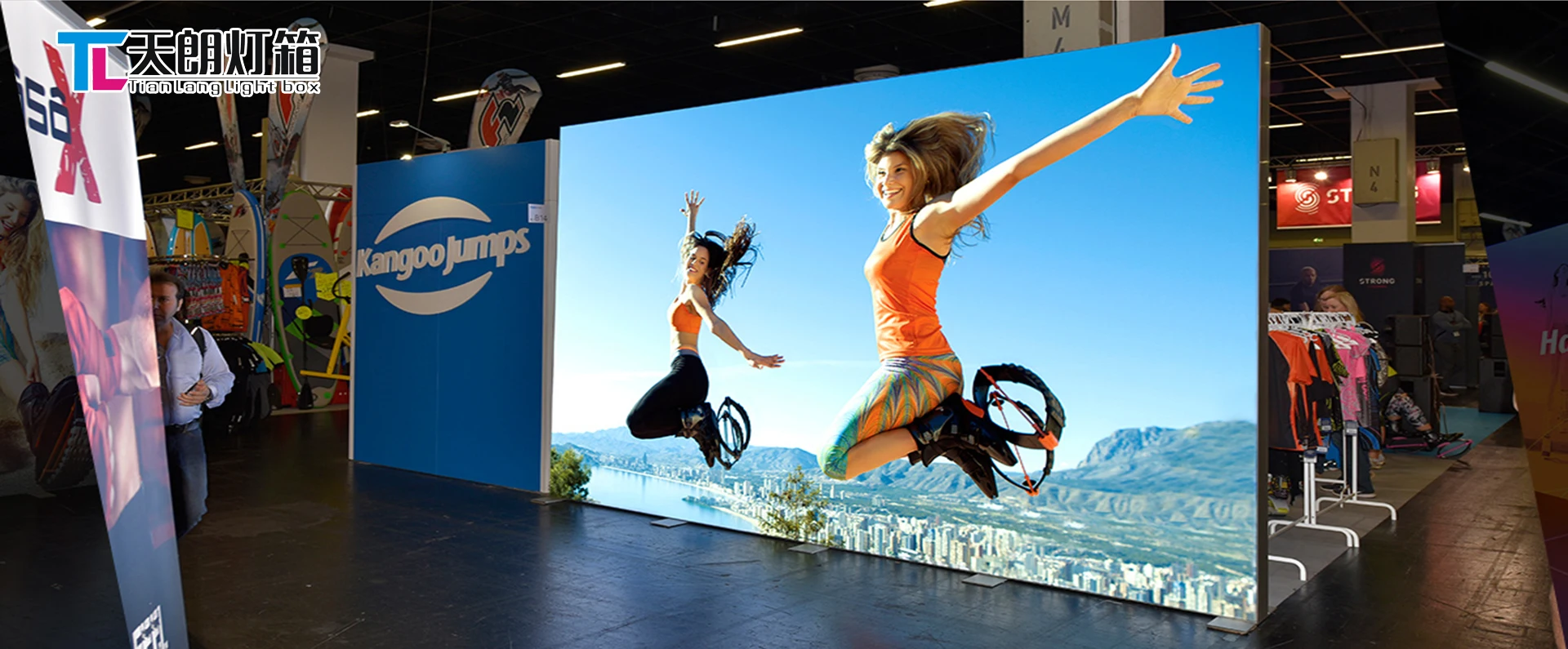 product high quality custom size commercial led frameless fabric canvas backlight advertising light box for outdoor advertising-5