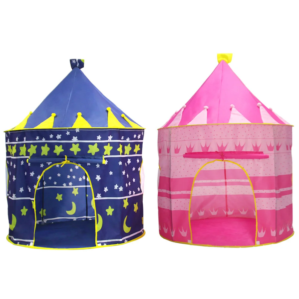 Little Prince Play Tent Portable Foldable Boy Castle Play House Kids Tents 