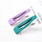 Metal Hair New Lovely Metal Solid Candy Color Girls Hair Pins Hair Clip Kids Headwear Children Accessories
