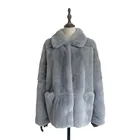Jacket Women New Arrival Jacket Coat Women Rex Rabbit Fur Winter Jacket Fashion Fur Coat For Ladies