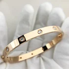 Bangle Fashion Stainless Steel Gold Plated Charm Jewelry Brand Bracelet Bangle For Men And Women