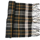 Woven Scarf 100% Silk Woven Brushed Tassel Woven Jacquard Scarf Factory