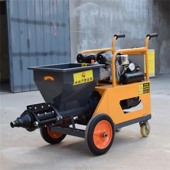 Building Guniting Sand Portable And Small Slurry Pump Spraying With Mixer Hopper Machine Cement Concrete Mortar Spray