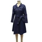 2021 Jacquard Dress Fabric Denim Long Sleeve Tailored Collar Single -breasted Jacquard Casual Dress For Women