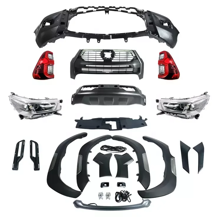 KEBEL New Body Kit Parts Latest Pickup Head Lamp Car Body Kits Front Bumper Set for Hilux Revo Rocco 2020 2021 manufacture