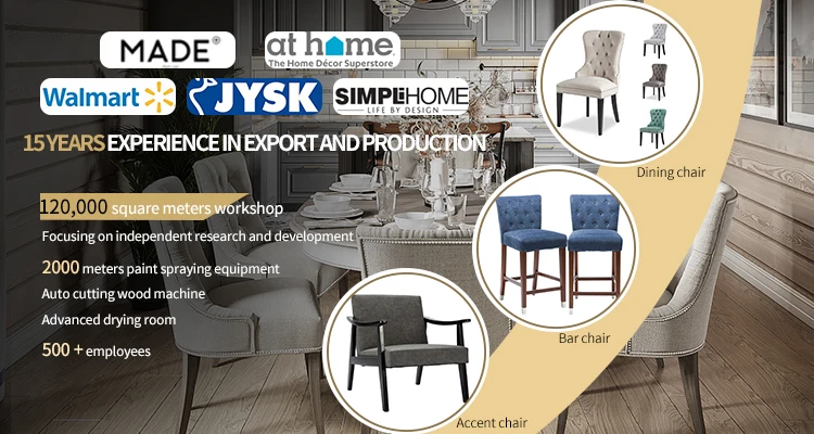 Simple design upholstered soft fabric hotel antique wooden bucket armchair