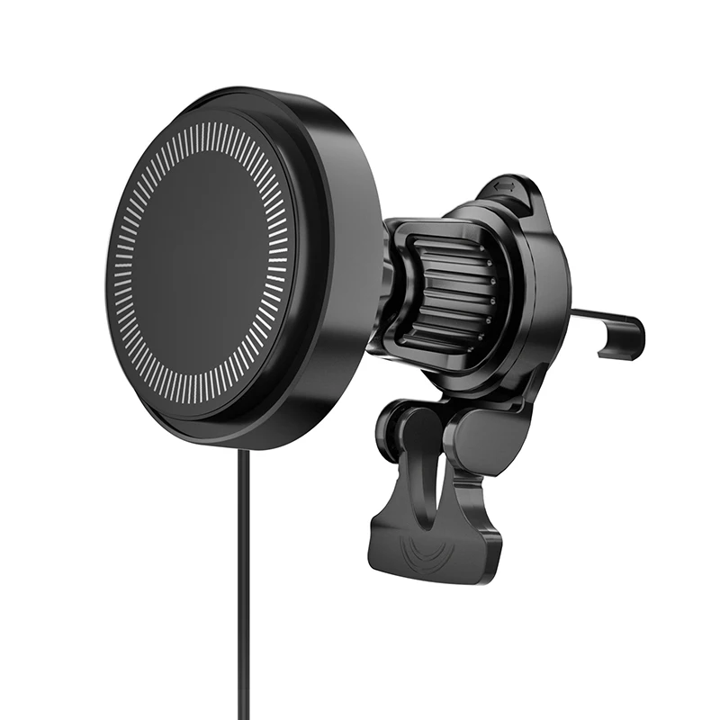 2025 New Products in Stock Magnetic Car Phone Charger 15W Wireless Charging for IPhone 15 16 Air Vent Phone Holder M1