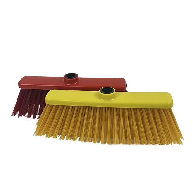 Factory Manufacturing School Office Cleaning Tools Easy to Clean Soft Plastic Brush Broom Head