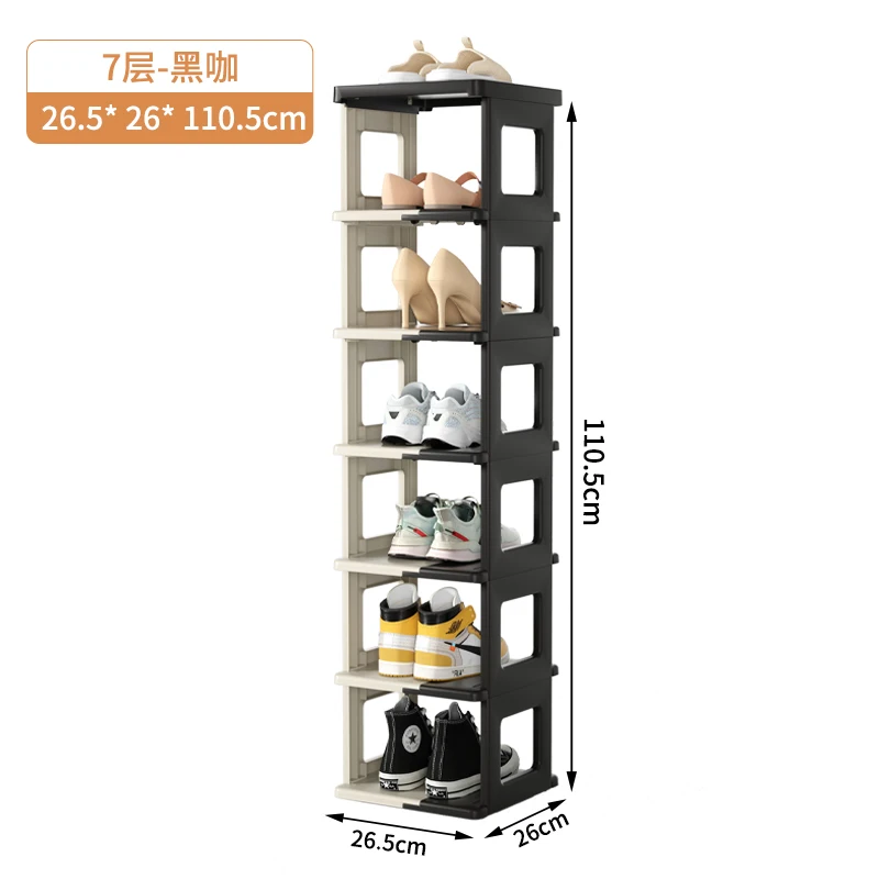 Stackable Foldable Shoes Organizers Plastic Storage Rack at Home