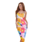 Clothing Antu-Wrinkle And Breathable Tights 1 Piece Dress Slim Clothing Ladies Sexy Sleeveless Dress