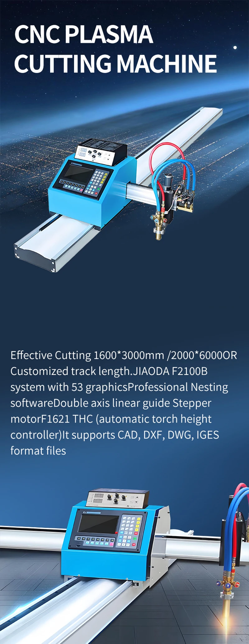 New 1530 Metal Art CNC Plasma Cutting Machine Fast Door Drawing Cutter