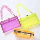 Clutch China Factory Seller Crossbody Shoulder Handbag For Women Purse Acrylic Box Evening Clutch Clear Jelly Bag