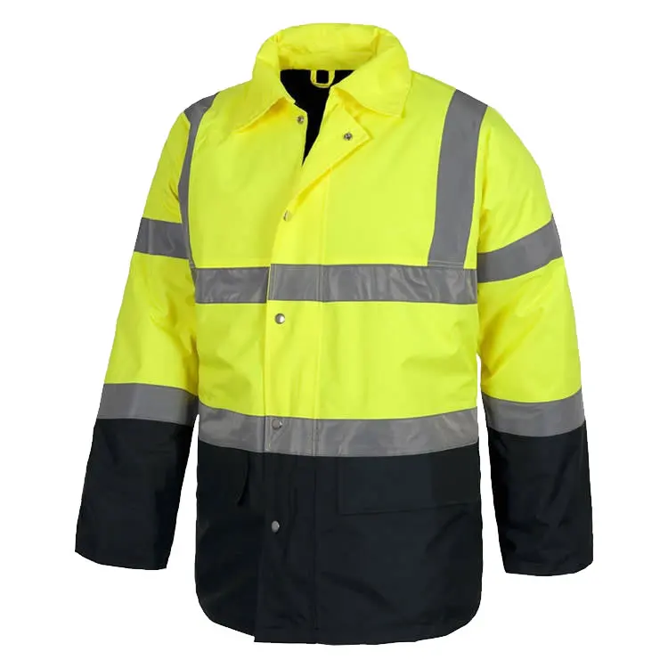 CE Certificate Industrial Workwear Miner Winter Coal Mining Reflective Safety Road Work Uniform for Construction Workers