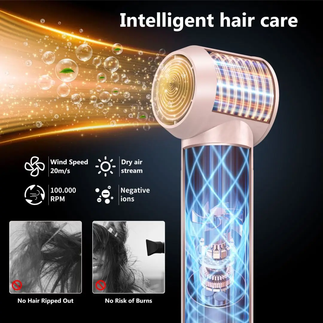 Pro Airstyler Hairwrap 6 In 1 Multistyler 1400w Ionic Hair Blow Set