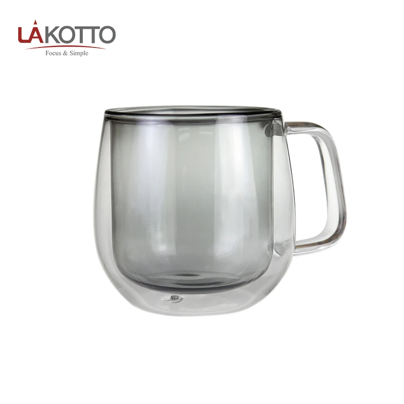 Eco friendly High Quality coffee mug double wall glass tea cup