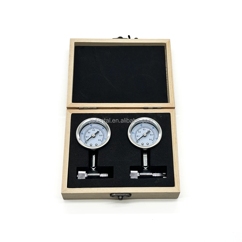 牙科椅空气压缩机泄压阀压力计气压测试表牙科手机涡轮压力计工具