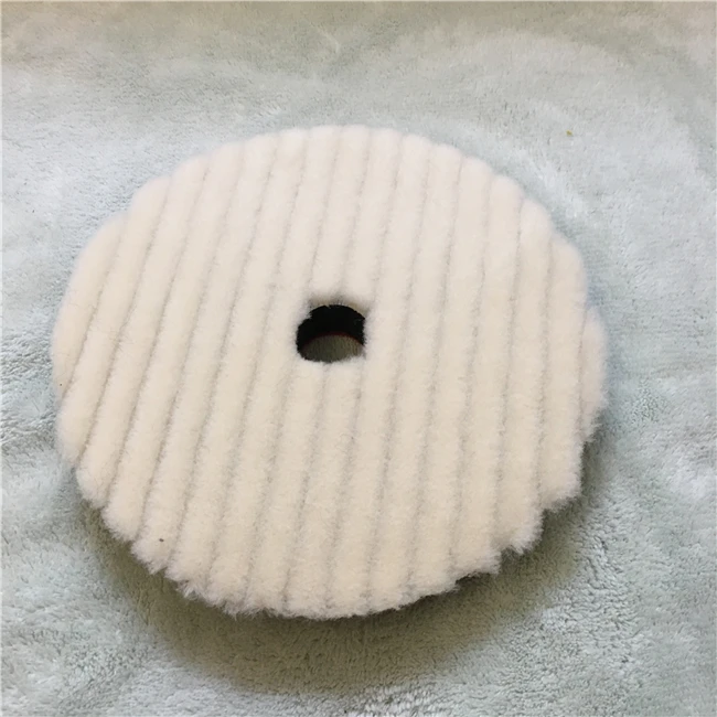 japan quality wool polishing pad lamb skin wool pad