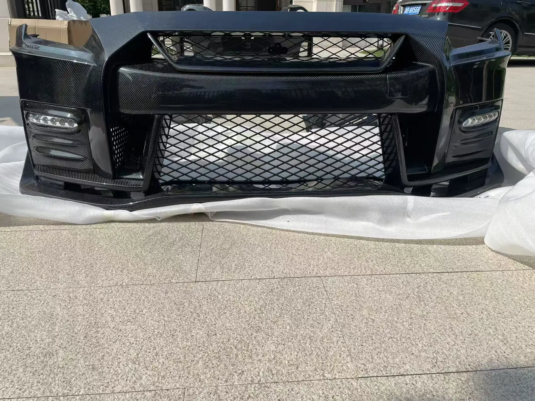 product facelifting carbon fiber body kits for nissan gt r gtr front rear bumper body kit side skirt front lip car accessories 2017 2023-19