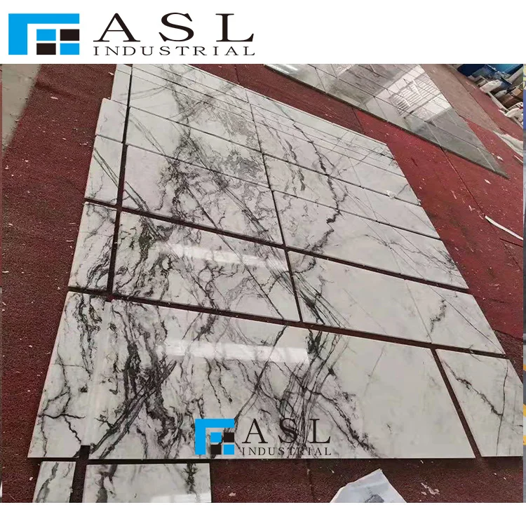 Clivia White Marble with green veins for wall tiles light green gold and white marble tilestile