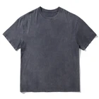 Shirt Oem Odm Short Sleeve Plain Blank Men Vintage Washed Oversized T Shirt