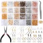 Earring Amazon Hot Selling 2493 PCS Earring Hooks Jump Rings Accessories Parts For DIY Jewelry Making