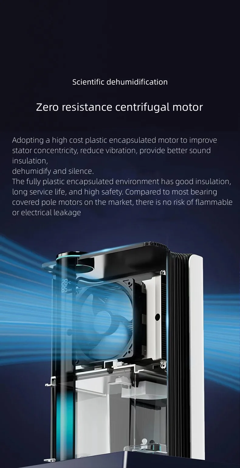 Household Refrigerative Dehumidifier, Portable, 2.8L - detail 10