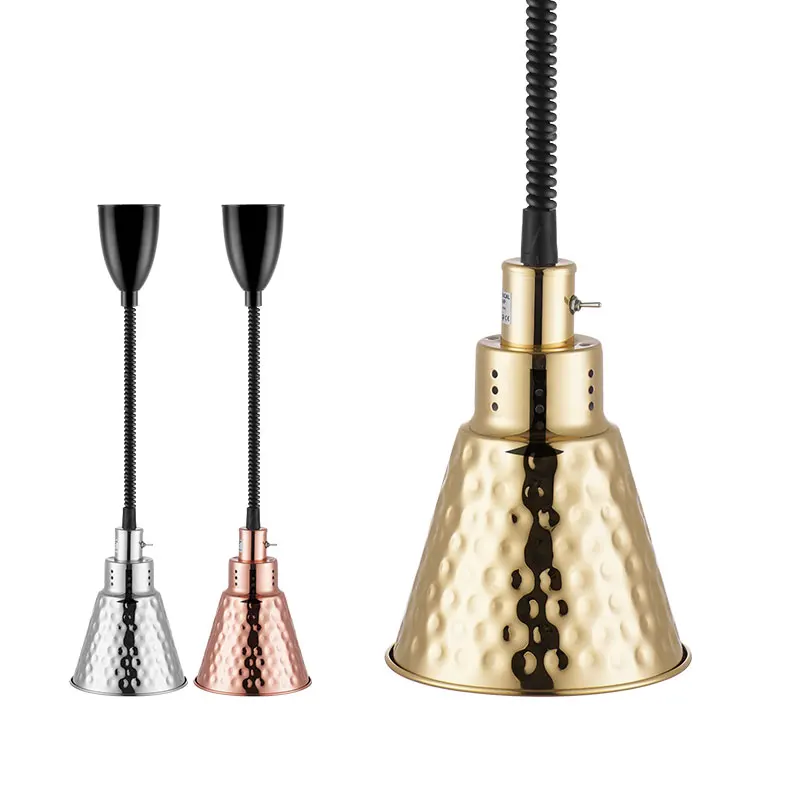 BW13 Stainless Steel Food Warm Pendant Light Telescopic Pendant Light Infrared Pendant Lamp Food Heating Ceiling Light
