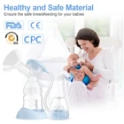 Breast Pumps 2200mAh Intelligent Double Mothers Milk Silent Rechargeable Electric Breast Feeding Pumps