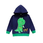 Hoodie Boys 2021spring And Autumn European And American Children's Hoodie With Dinosaur Print For Boys