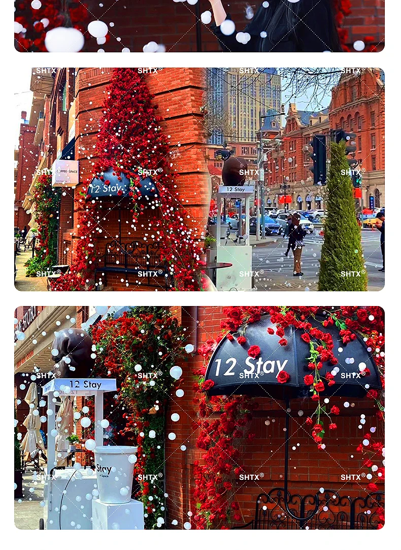 SHTX Professional 1500W Full Color Smoke Bubble Machine for Party Events Wedding with Remote Control LED Fog Bubble Machine