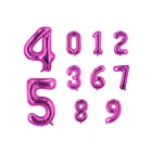 Pink Decoration 32 Inch Number Foil Balloon Pink Color 0-9 For Party Decoration