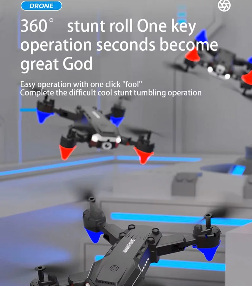 Usine rc drone intelligent évitement d'obstacles Hd double caméra photographie aérienne pliant drone rc avion pour enfants