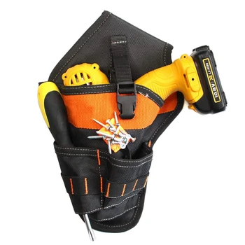 Custom Heavy Duty Electric Power Drill Pouch Magnetic Drill Holster Tool Belt