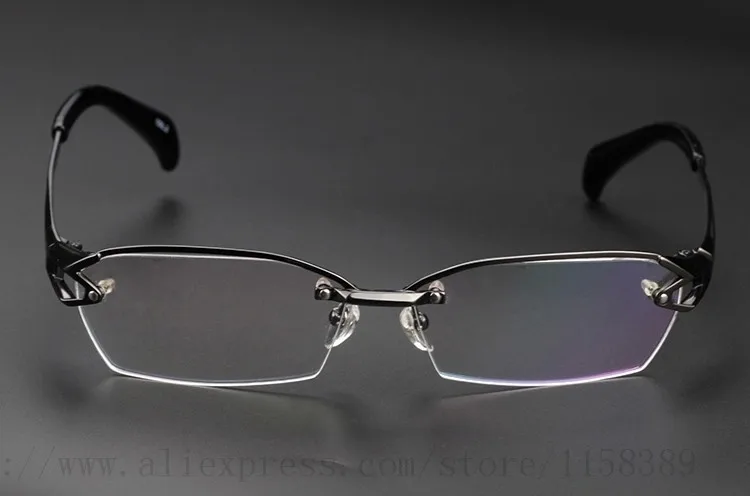 2022 Fashion Pure Titanium rimless eyeglasses frame Brand designer Men Glasses suit reading glasses optical prescpriton lenses