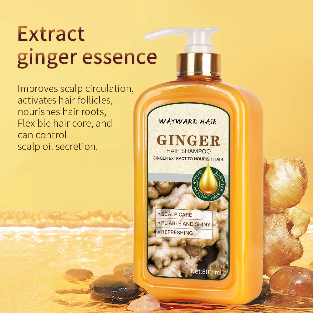 Nature Organic Female Male Growth Private Label Anti Loss Hair Shampoo organic hair care ginger argan oil hair shampoo