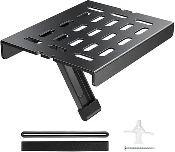 Easy to Install Streaming Media Box TV Shelf Top Mount Adjustable Holder fit for Fire TV, Roku 3 Streaming Media Player