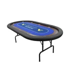 Folding Poker Table YH Casino Quality Wooden Poker Table Factory Manufacturer Poker Table With Folding Leg